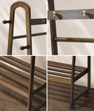 NNEED Clothes Rack Hanging Rail Bamboo Portable Wheels