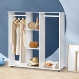 NNEED Portable Double Wardrobe Open Clothes Rack