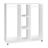 NNEED Portable Double Wardrobe Open Clothes Rack