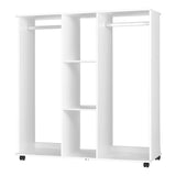 NNEED Portable Double Wardrobe Open Clothes Rack