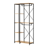 NNEED Large Open Wardrobe Hanging Rail 5 shelves