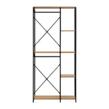 NNEED Large Open Wardrobe Hanging Rail 5 shelves