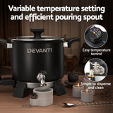 NNEDSZ 5L Wax Melter Candle Making 1200W Melting Pot Furnace Quick Pour Spout Soy Soap