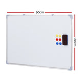 NNEDSZ Magnetic Whiteboard 60x90cm Erase Board Marker Eraser Tray Home Office School