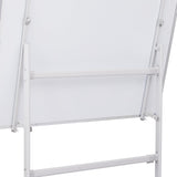 NNEDSZ 90x120cm Standing Whiteboard with Wheels Magnetic Double-Sided Erase Board