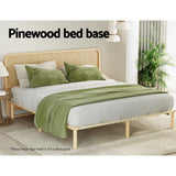 NNEDSZ Bed Frame King Size Wooden Base Mattress Platform Timber Pine AMBA