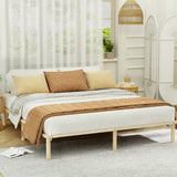 NNEDSZ Bed Frame King Size Wooden Base Mattress Platform Timber Pine AMBA