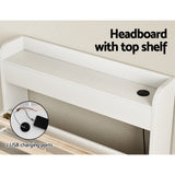 NNEDSZ Bed Frame Single Size Mattress Base wtih Charging Ports 2 Storage Drawers