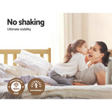 NNEDSZ Artiss Bed Frame Single Size Wooden Oak SOFIE