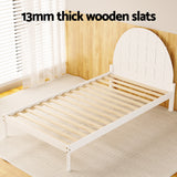 NNEDSZ Bed Frame King Single Size Wooden White DALY