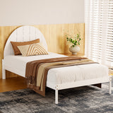 NNEDSZ Bed Frame King Single Size Wooden White DALY