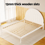 NNEDSZ Artiss Bed Frame Queen Size Wooden White DALY