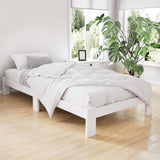 NNEDSZ Artiss Bed Frame King Single Size Wooden White JADE