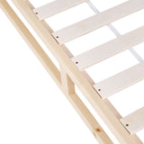 NNEDSZ Bed Frame King Size Wooden Base Mattress Platform Timber Pine KALAM