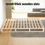 NNEDSZ Bed Frame King Size Wooden Base Mattress Platform Timber Pine KALAM