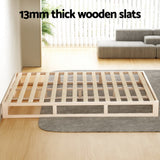 NNEDSZ Bed Frame Queen Size Wooden Base Mattress Platform Timber Pine KALAM