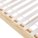 NNEDSZ Bed Frame Queen Size Floating Wooden Mattress Base Platform Timber ODIN