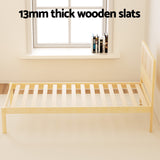 NNEDSZ Artiss Bed Frame Single Size Rattan Wooden RITA