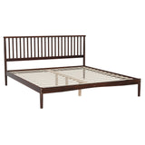 NNEDSZ Artiss Bed Frame King Size Wooden Base Mattress Platform Timber Walnut VISE