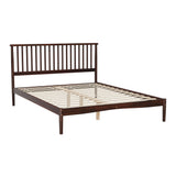 NNEDSZ Bed Frame Queen Size Wooden Base Mattress Platform Timber Walnut VISE