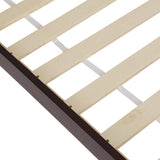NNEDSZ Bed Frame Queen Size Wooden Base Mattress Platform Timber Walnut VISE