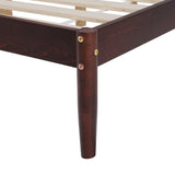 NNEDSZ Bed Frame Queen Size Wooden Base Mattress Platform Timber Walnut VISE