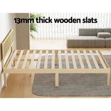 NNEDSZ Bed Frame Queen Size Wooden Base Mattress Platform Timber Pine YUMI