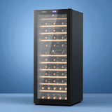 NNEDSZ Wine Cooler Fridge Compressor Dual Zone 80 Bottles
