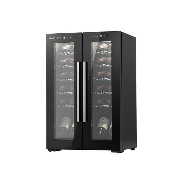 NNEDSZ Wine Cooler Fridge Dual Zone 24 Bottles