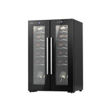 NNEDSZ Wine Cooler Fridge Dual Zone 24 Bottles