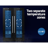 NNEDSZ Wine Cooler Fridge Dual Zone 24 Bottles