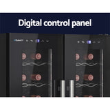 NNEDSZ Wine Cooler Fridge Dual Zone 24 Bottles