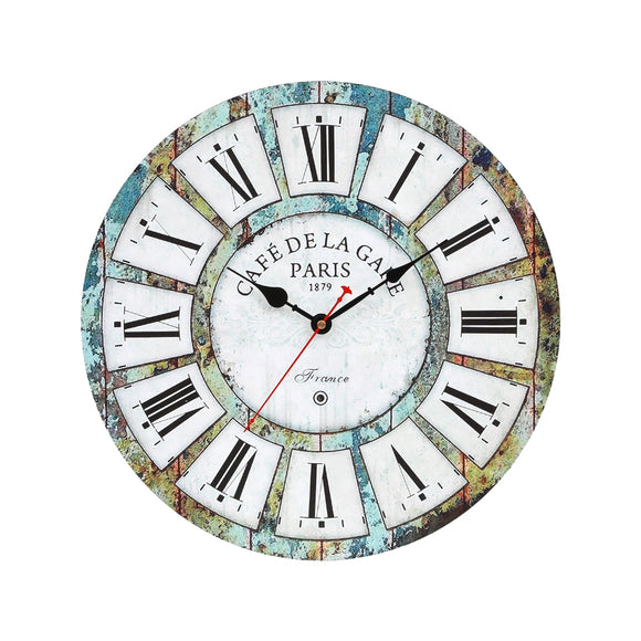 NNEDSZ Artiss 40CM Wall Clock Rustic Design