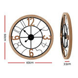 NNEDSZ 60CM Wall Clock Wooden