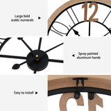NNEDSZ 60CM Wall Clock Wooden