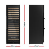 NNEDSZ Wine Cooler Fridge Dual Zone 128 Bottles