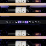 NNEDSZ Wine Cooler Fridge Dual Zone 128 Bottles