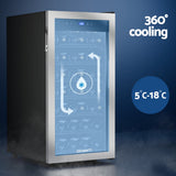 NNEDSZ Devanti Wine Fridge Cooler 42 Bottles