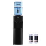 NNEDSZ Devanti Water Cooler Dispenser Stand 22L Bottle Black w/2 Filter