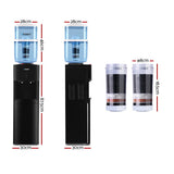 NNEDSZ Devanti Water Cooler Dispenser Stand 22L Bottle Black w/2 Filter