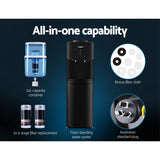 NNEDSZ Devanti Water Cooler Dispenser Stand 22L Bottle Black w/2 Filter