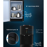 NNEDSZ Devanti Water Cooler Dispenser Stand 22L Bottle Black w/2 Filter