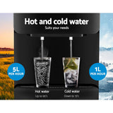 NNEDSZ Devanti Water Cooler Dispenser Stand 22L Bottle Black w/2 Filter
