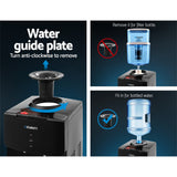NNEDSZ Devanti Water Cooler Dispenser Stand 22L Bottle Black w/2 Filter