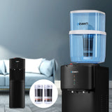 NNEDSZ Devanti Water Cooler Dispenser Stand 22L Bottle Black w/2 Filter