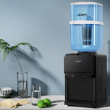 NNEDSZ Devanti Water Cooler Dispenser 22L Bench Top Chiller Purifier Filter Hot Cold Black