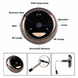 Smart Wifi Video Doorbell With 2.8 Oled Screen 1.0Mp Camera And 32Gb Tf Card Support-1915197667718336517