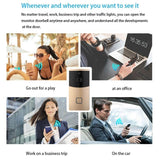 Smart Wifi Video Doorbell With Night Vision & Pir Detection - Silver-1915196600532209670