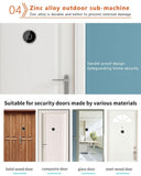 2.4 Screen Digital Peephole Viewer With 0.3Mp Camera And Door Bell-1915197756474003458
