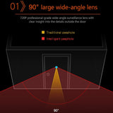 2.4 Screen Digital Peephole Viewer With 0.3Mp Camera And Door Bell-1915197756474003464